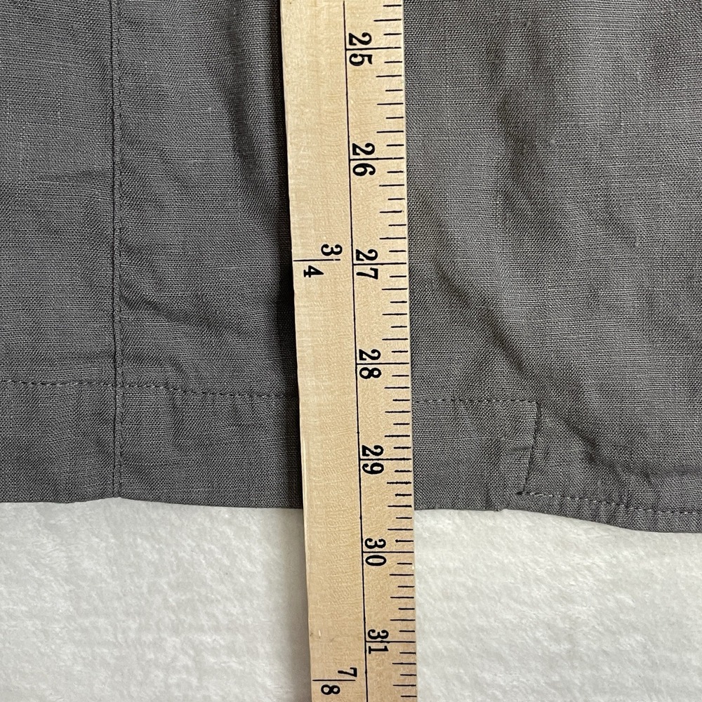 J Jill Blazer Womens XL Gray Lining Linen Blend Jacket Work Single Breasted‎ - Picture 5 of 10